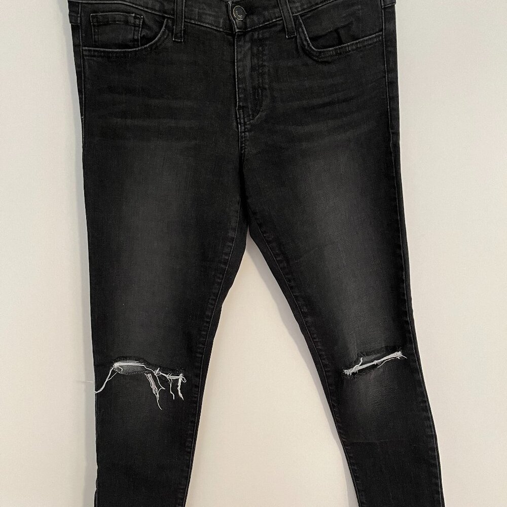 Flying Monkey Distressed Black/Grey Jeans, 29